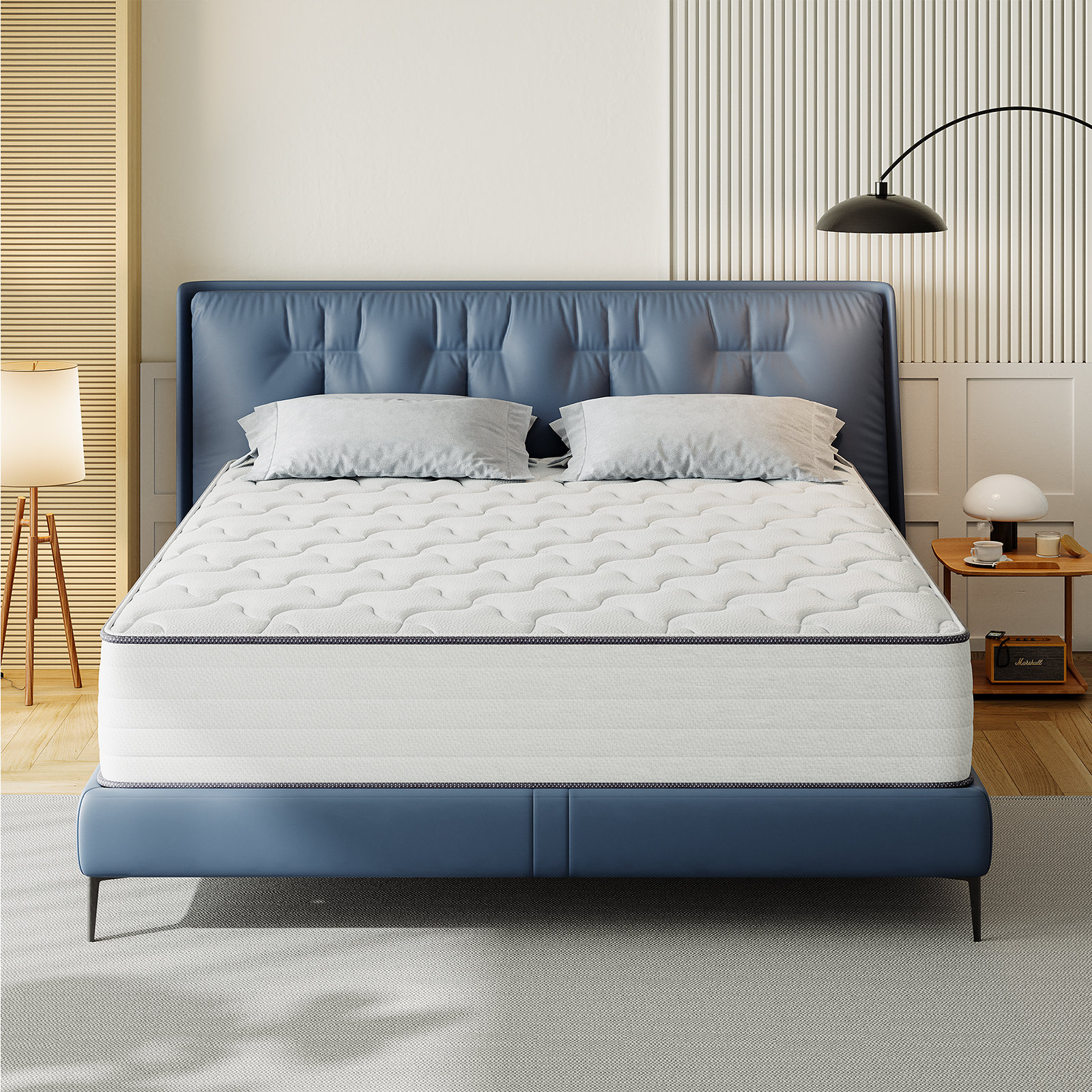 Alwyn Home Carlena 12" Medium Cooling Memory Foam Hybrid Mattresses